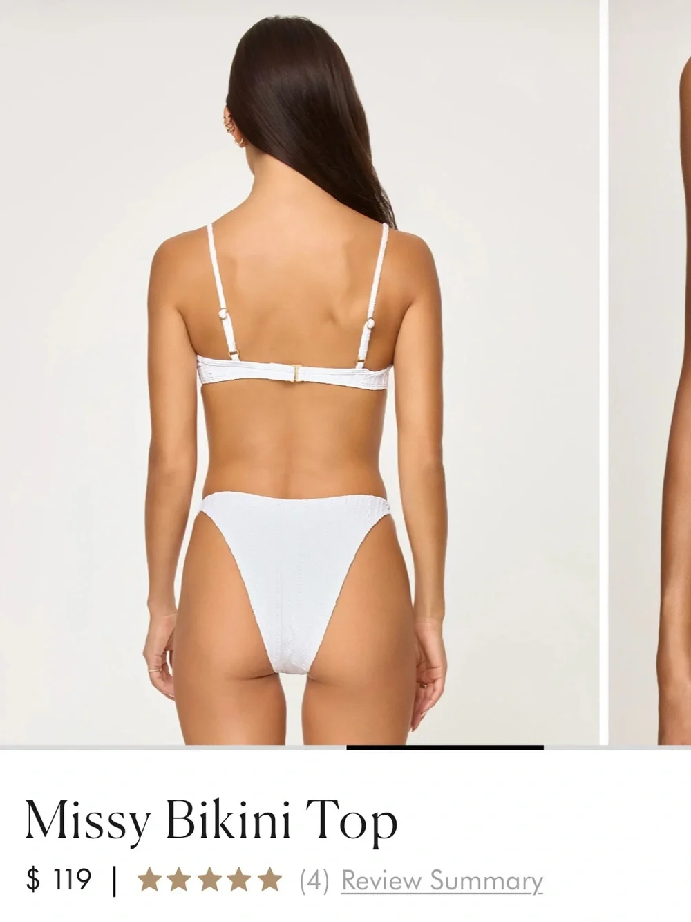 l*space White eyelet Underwire Bikini Set - missy top M & Leilani bottom S - NWT